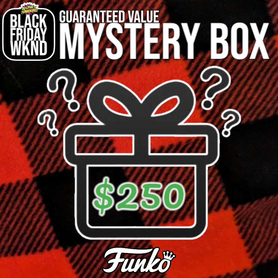 ($250) Ralphie's Black Friday Guaranteed Value Funko Mystery Box Mystery Box Spastic Pops 