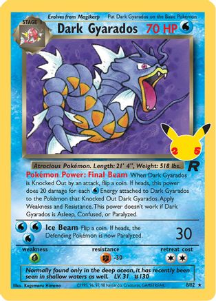 Dark Gyarados 008/82 - Celebrations Classic Collection Holofoil
