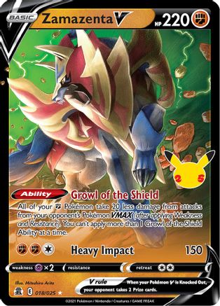 Zamazenta V 018/025 - Celebrations Holofoil