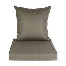 Outdoor Seat Cushion Set Waterproof Patio Furniture Cushion and Back Pillow Fade Resistant Deep SeatÊSet Chair Pad with Removable Cover for Chair Sofa