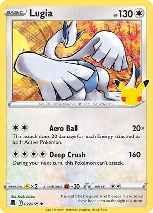 Lugia 022/025 - Celebrations Holofoil