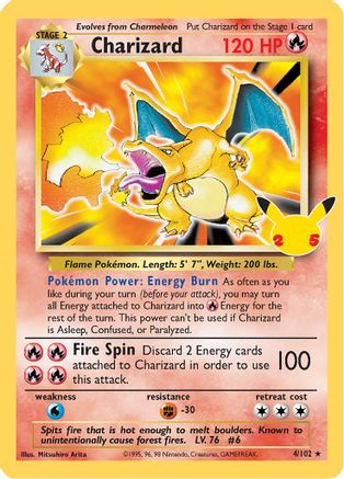 Charizard 004/102 - Celebrations Classic Collection Holofoil
