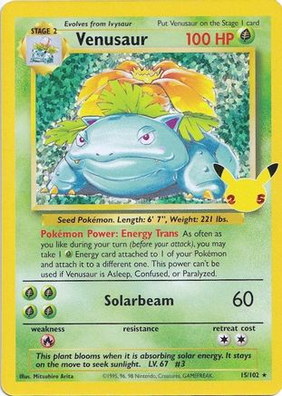 Venusaur 015/102 - Celebrations Classic Collection Holofoil