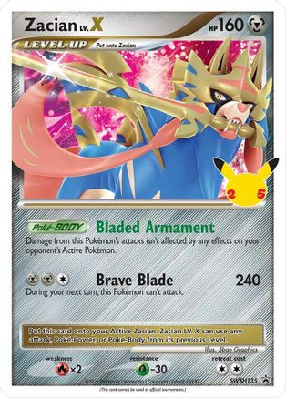 Zacian LV. X SWSH135/307 - SWSH Sword & Shield Promo Cards Holofoil
