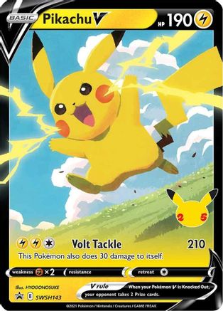 Pikachu V SWSH143/307 - SWSH Sword & Shield Promo Cards Holofoil