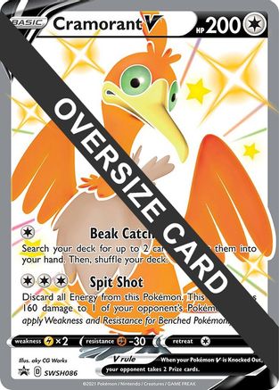 Cramorant V SWSH086 - Jumbo Cards Holofoil