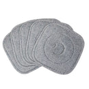 5Pcs Microfiber Mop Pads Reusable Washable Cloth Mop Flat Replacements Head 8.66x8.66in for Square Mop and and Bucket Set Wet/Dry Floor Cleaning