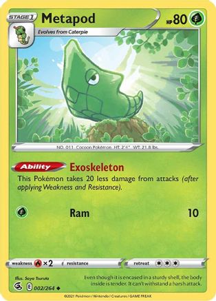 Metapod 002/264 - SWSH08 Fusion Strike