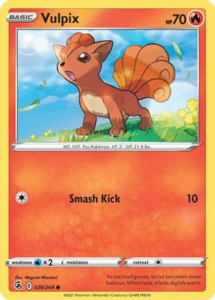 Vulpix 029/264 - SWSH08 Fusion Strike