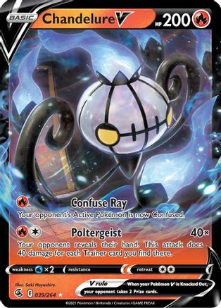 Chandelure V 039/264 - SWSH08 Fusion Strike Holofoil