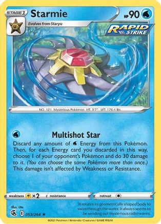 Starmie 053/264 - SWSH08 Fusion Strike Reverse Holofoil