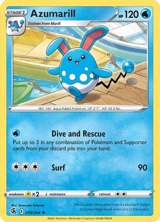 Azumarill 059/264 - SWSH08 Fusion Strike