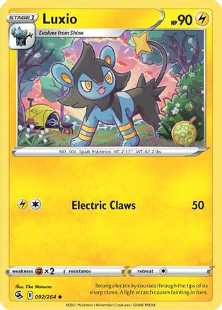 Luxio 092/264 - SWSH08 Fusion Strike