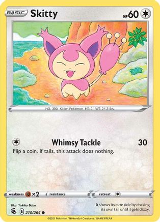 Skitty 210/264 - SWSH08 Fusion Strike Reverse Holofoil