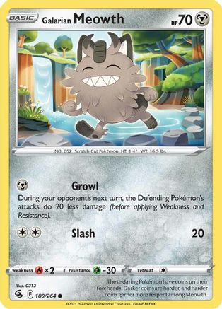 Galarian Meowth 180/264 - SWSH08 Fusion Strike