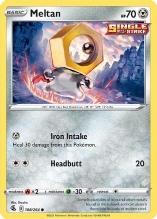 Meltan 188/264 - SWSH08 Fusion Strike Reverse Holofoil