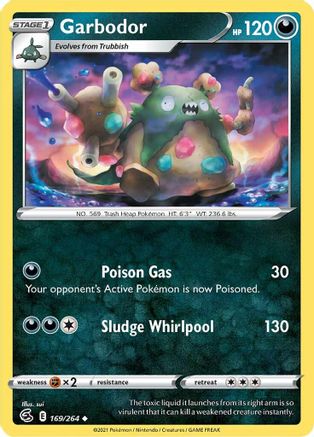 Garbodor 169/264 - SWSH08 Fusion Strike Reverse Holofoil