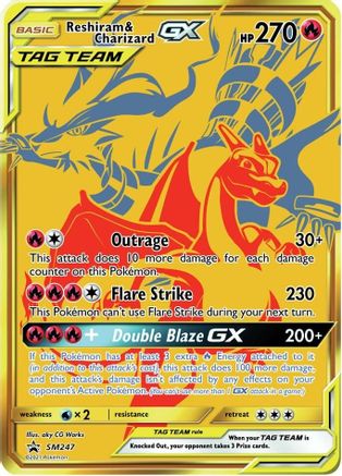 Reshiram & Charizard GX SM247/248 - SM Promos Holofoil