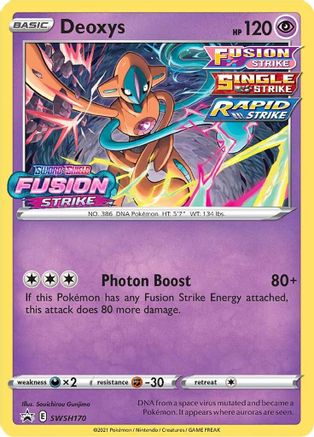 Deoxys (Prerelease) SWSH170/307 - SWSH Sword & Shield Promo Cards Holofoil