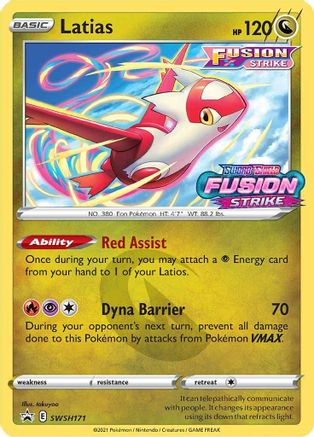 Latias (Prerelease) SWSH171/307 - SWSH Sword & Shield Promo Cards Holofoil