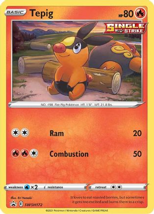 Tepig SWSH172/307 - SWSH Sword & Shield Promo Cards Holofoil
