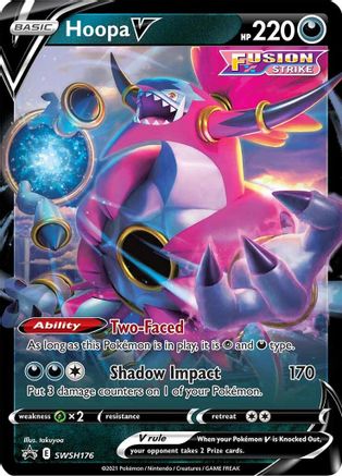 Hoopa V SWSH176/307 - SWSH Sword & Shield Promo Cards Holofoil