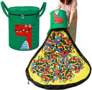 Felt Storage Bag Toy Play Mat 2 In 1 Pull Rope