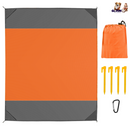 108x96.46in Sand Proof Picnic Blanket Water Resistant Foldable Camping Beach Mat w/ 4 Anchors 1 Carry Bag For 4-6 People
