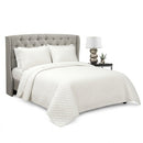 Lush Decor Ava Diamond Oversized Cotton 3 Piece Quilt Set, Size Full/Queen