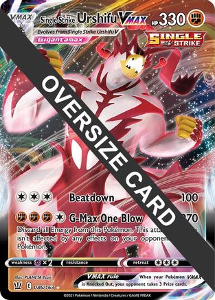 Single Strike Urshifu VMAX 086/163 - Jumbo Cards Holofoil