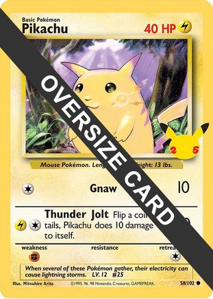 Pikachu 058/102 - Jumbo Cards