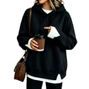 New Fallwinter Womens Faux Two-piece Hooded Sweatshirt
