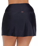 Raisins Curve Plus Size Atlantic Solids Bravo Skirt Swim Bottom, Size 22W