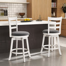 25"/30.5" Swivel Barstools Set of 2 360¬∞ Rotating Bar/Counter Height Chairs with Upholstered Seat