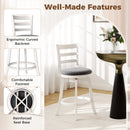 25"/30.5" Swivel Barstools Set of 2 360¬∞ Rotating Bar/Counter Height Chairs with Upholstered Seat