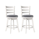 25"/30.5" Swivel Barstools Set of 2 360¬∞ Rotating Bar/Counter Height Chairs with Upholstered Seat