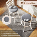 25"/30.5" Swivel Barstools Set of 2 360¬∞ Rotating Bar/Counter Height Chairs with Upholstered Seat