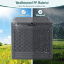 25 Gallon Outdoor Storage Box with Rattan Patterns
