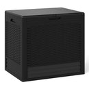 25 Gallon Outdoor Storage Box with Rattan Pattern