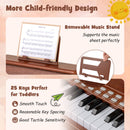 25 Keys Kids Piano Keyboard with Adjustable Speed and Teaching Mode
