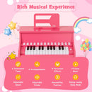 25 Keys Kids Piano Keyboard with Adjustable Speed and Teaching Mode