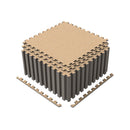 25 Pack-100 Sq.Ft. Foam Floor Tiles Interlocking Carpet Tiles with Edge Borders