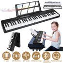 61Keys Foldable Electronic Piano Keyboard With Micro Audio Sustain Pedal Music Stand Storage Bag Portable Wireless MiDi Connection Keyboard For Beginn