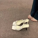 Rhinestone Flower Open Toe High Heel Sandals For Women
