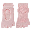 SpringSummer Womens Toe Yoga Socks With Cutout Heels And Backless Design
