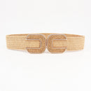 Women's Niche Straw Elastic Waistband