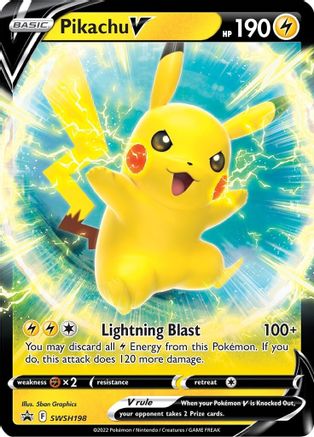 Pikachu V SWSH198/307 - SWSH Sword & Shield Promo Cards Holofoil