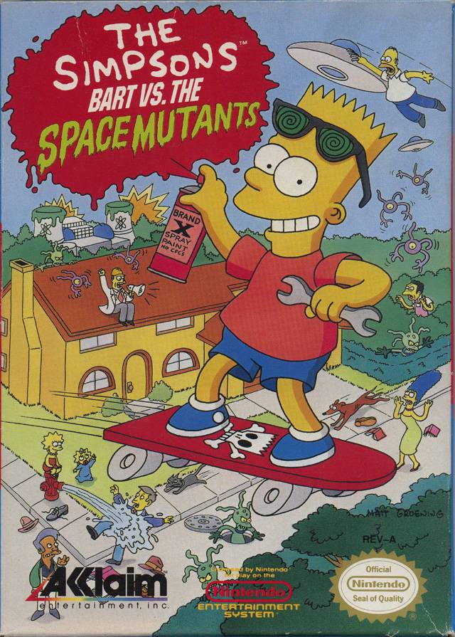 The Simpsons Bart vs the Space Mutants (Nintendo NES)