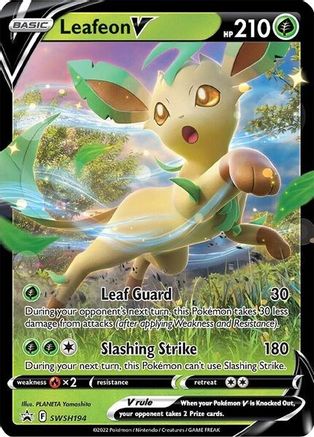 Leafeon V SWSH194/307 - SWSH Sword & Shield Promo Cards Holofoil