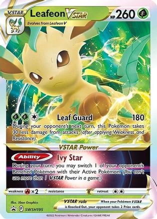 Leafeon VSTAR SWSH195/307 - SWSH Sword & Shield Promo Cards Holofoil